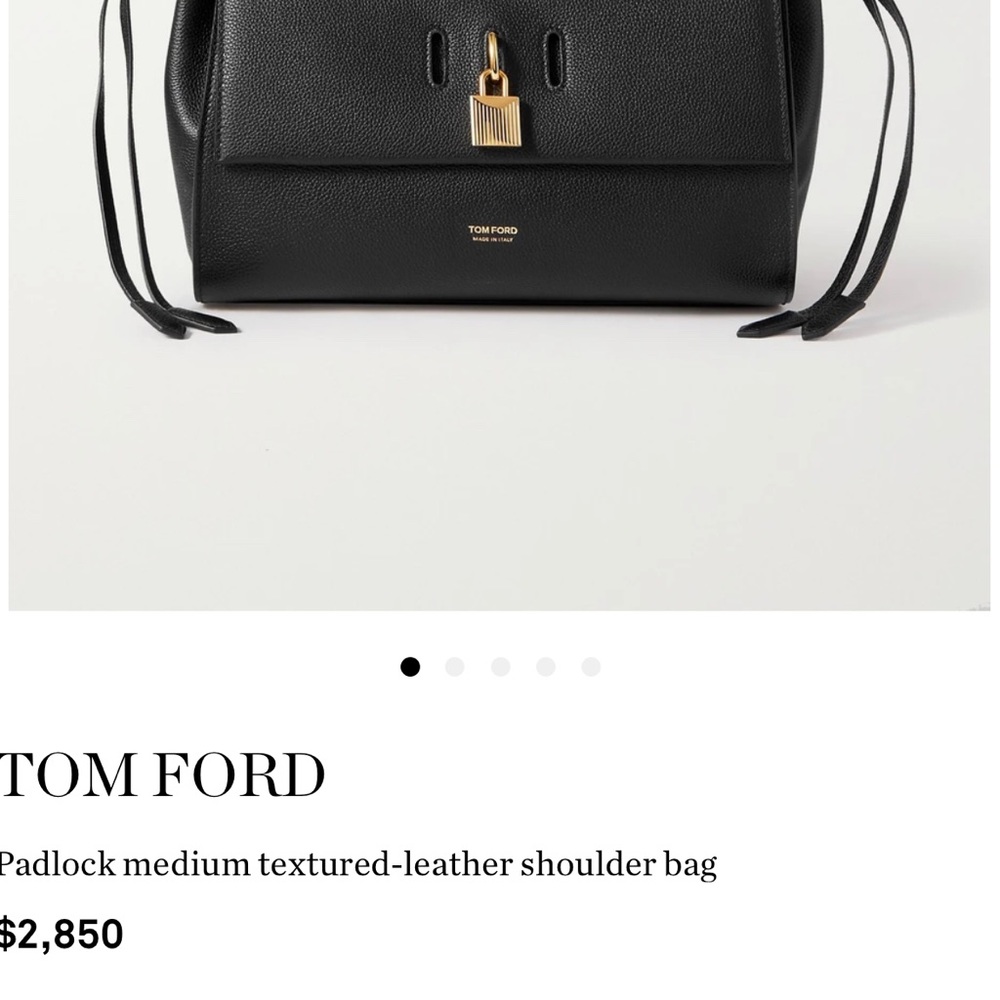 Tom Ford Brown Leather Padlock Medium Shoulder Bag - image 3